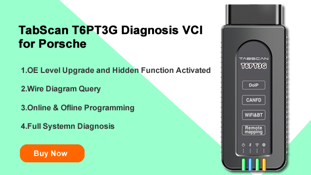 TabScan T6PT3G Diagnosis VCI for Porsche