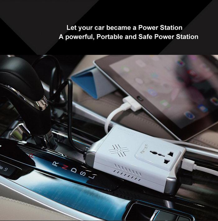 Promotion 175W DC 12V to AC 220V Car Power Inverter car power adapter Car Charger Car Inverter