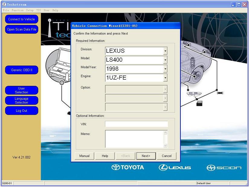 Mini VCI Software Display 1