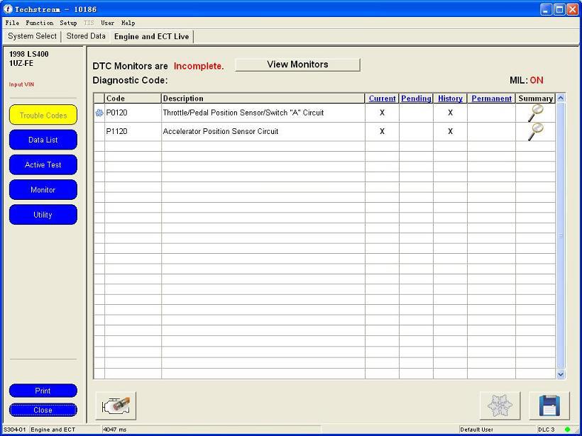 Mini VCI software Display 2