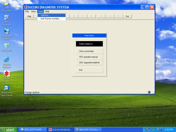 El software SDS muestra 2