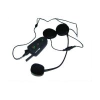 Kit sin manos Bluetooth para auriculares de casco de motocicleta 100m walkie - talkie
