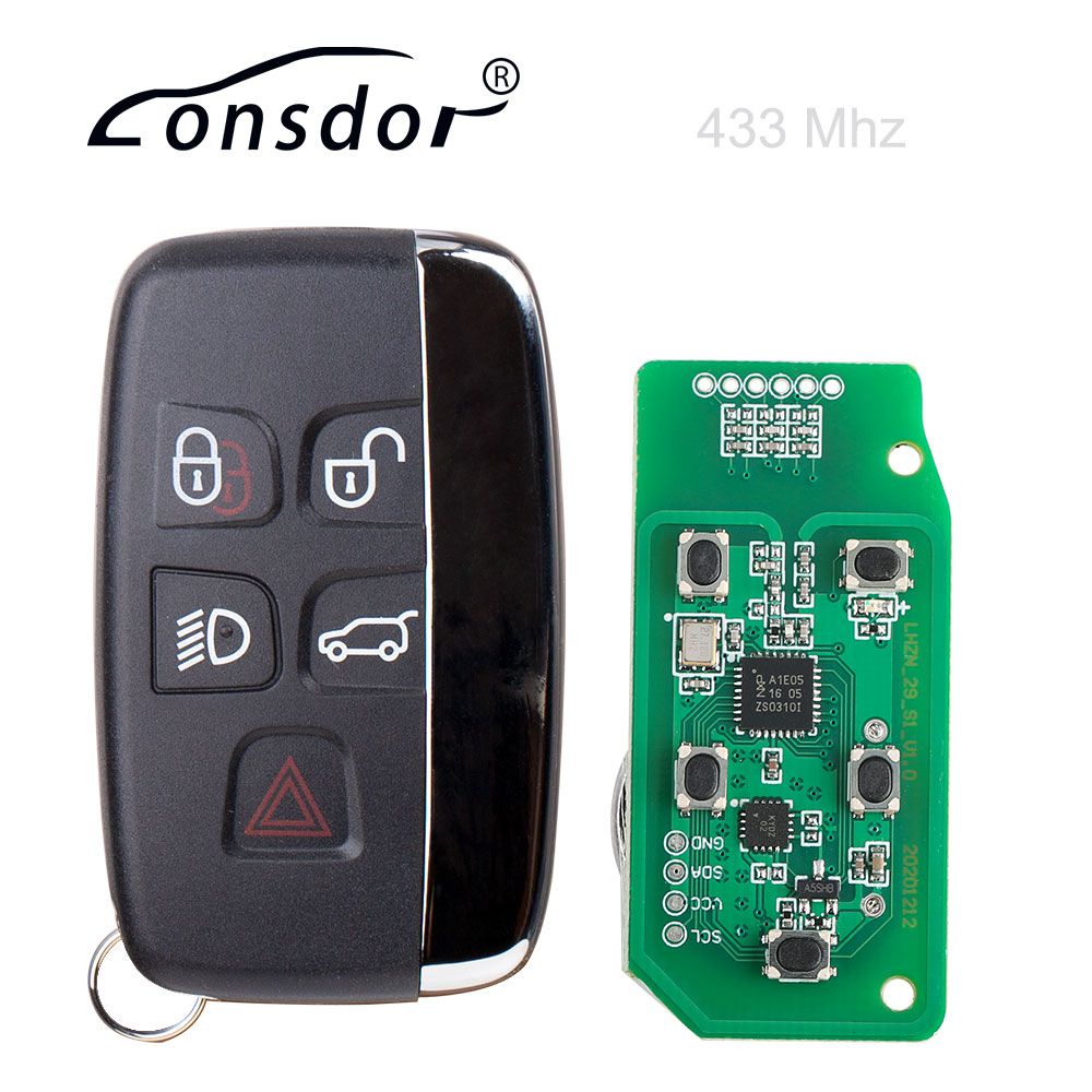 10pcs Lonsdor Specific Smart Key for 2015-2018 Land Rover Jaguar 5 Buttons 315MHz/433MHz By DHL