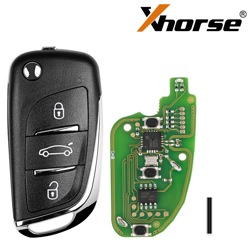  Xhorse XKDS00EN Volkswagen DS Style Wire Remote Key 3 Button 5pcs/lot