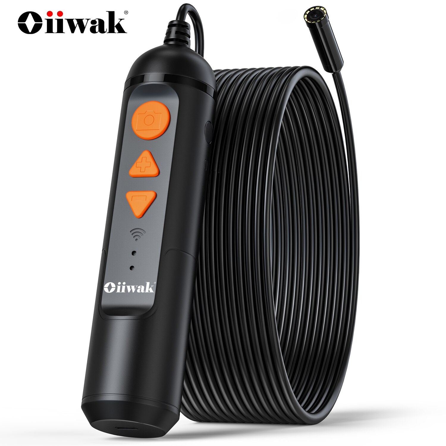 12MP 내시경 카메라 자동 초점 WiFi 내시경 미니 카메라 5X 줌 낚시 카메라 내시경 안드로이드용 10m 케이블