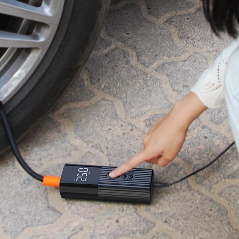 New Inflatable Pump Mini Portable Air Compressor with LED Lighting Tyre Inflator 12V 150PSI Wire Air Pump for Car Bicycle balls