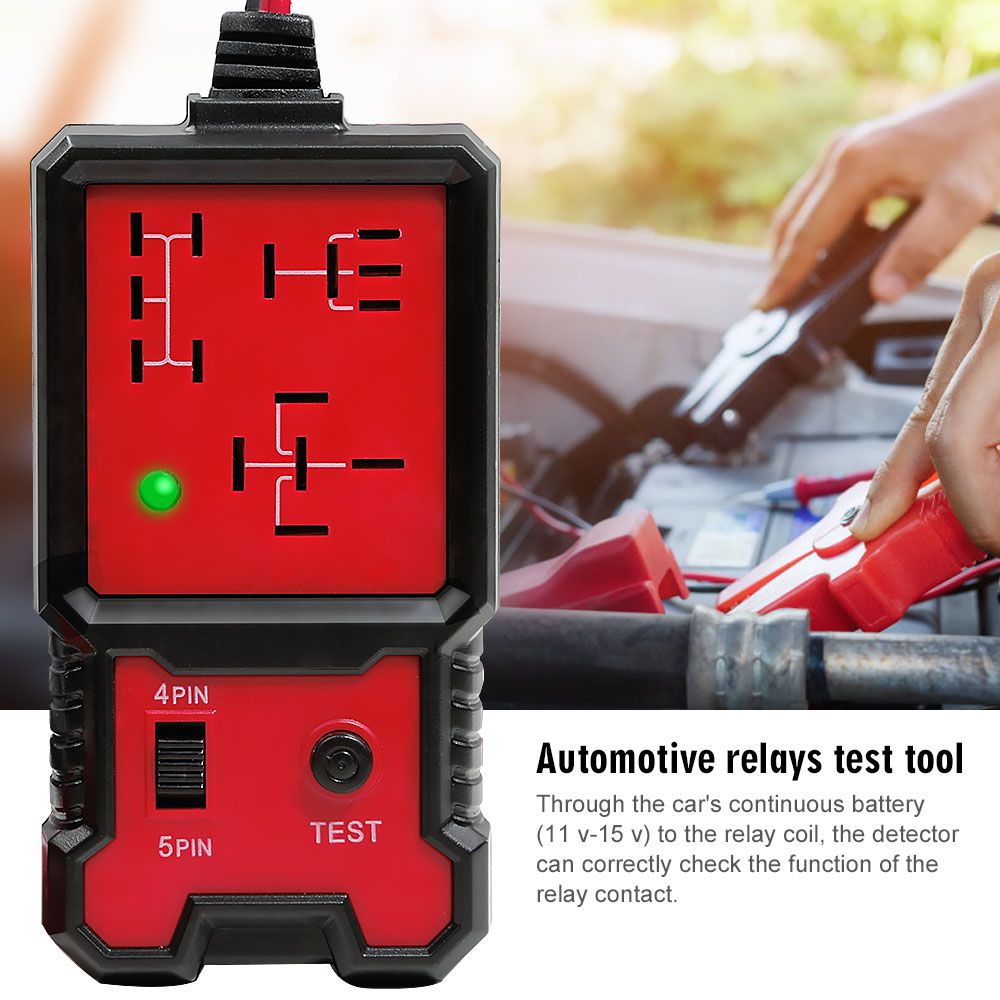 12V Electronic Automotive Relay Tester Auto Car Diagnostic Battery Checker Tool