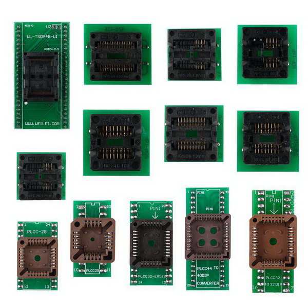 13 adaptadores de programador de ECU USB superpro xeltek 610p