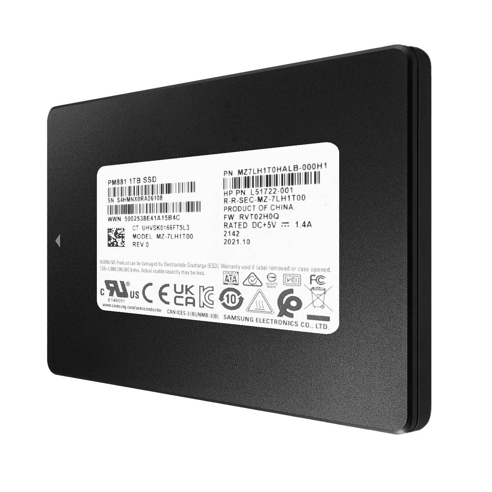 Samsung 1T SSD without software with faster write and read speed