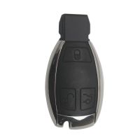 Mercedes - Benz 2010 carcasa de llave inteligente 3 botones (plástico con placa)