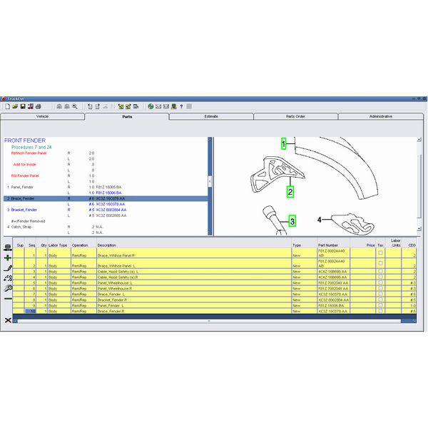 2014 Version Mitchell Heavy And Medium Truck Estimator System