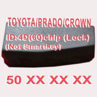 Toyota / Prado / Crown 10pcs / Lot 4D (60) chip de doble cara 50xxx (clave no inteligente)