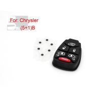 Chrysler 5 + 1 botón llave de control remoto caucho (botón pequeño) 5 piezas / lote