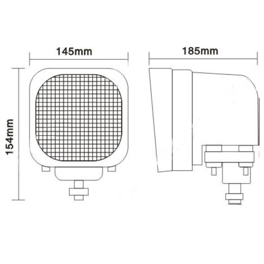 55W HID XENON DRIVING WORK LIGHTS White Wide flood Beam H1 TRUCK BOAT UTE AVT 12V 24V