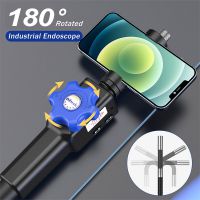 La Cámara del endoscopio del vehículo de 8,5 mm gira 180 grados hacia la Cámara de detección del endoscopio industrial, adecuada para el iPhone Android PC del vehículo 8 LED