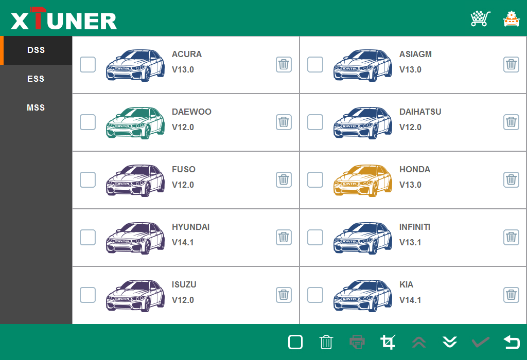 Nueva herramienta de diagnóstico OBDII inalámbrica xtuner E3 Windows 10