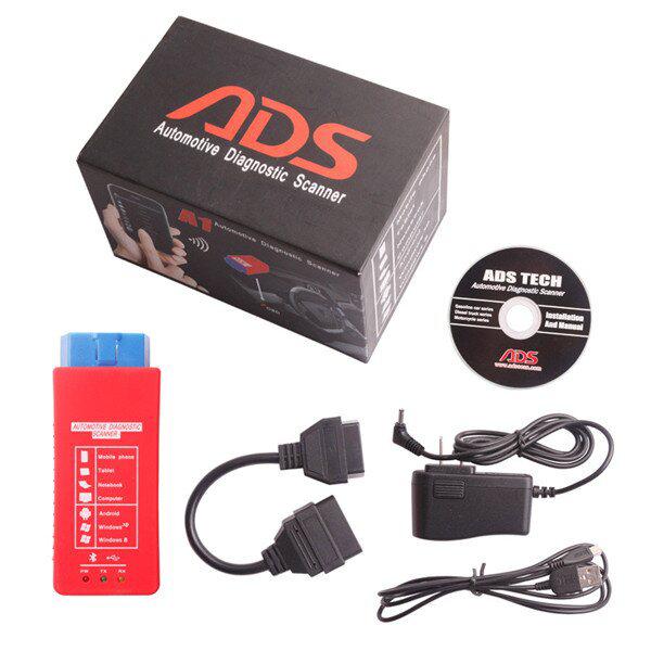 ADS A1 Bluetooth OBDII Scanner Support Android Windows XP Work On Mobile Phone Tablet PC Laptop And Home PC