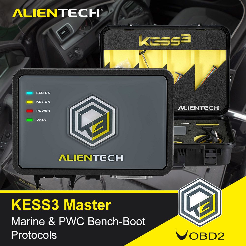 원래 Alientech KESS V3 KESS3 마스터 해양 & PWC 벤치 부트 프로토콜 활성화