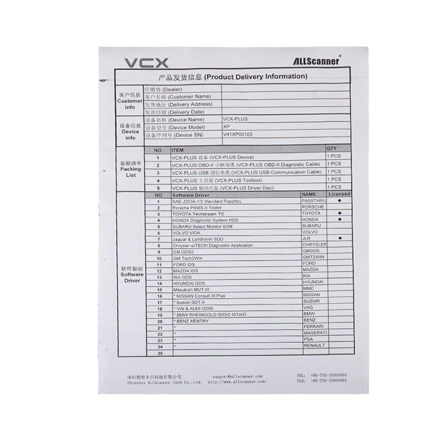 Allscanner vcx - plus multi (toyota + honda + Land Rover y Jagua v139) 3 en 1 herramienta profesional de diagnóstico y programación