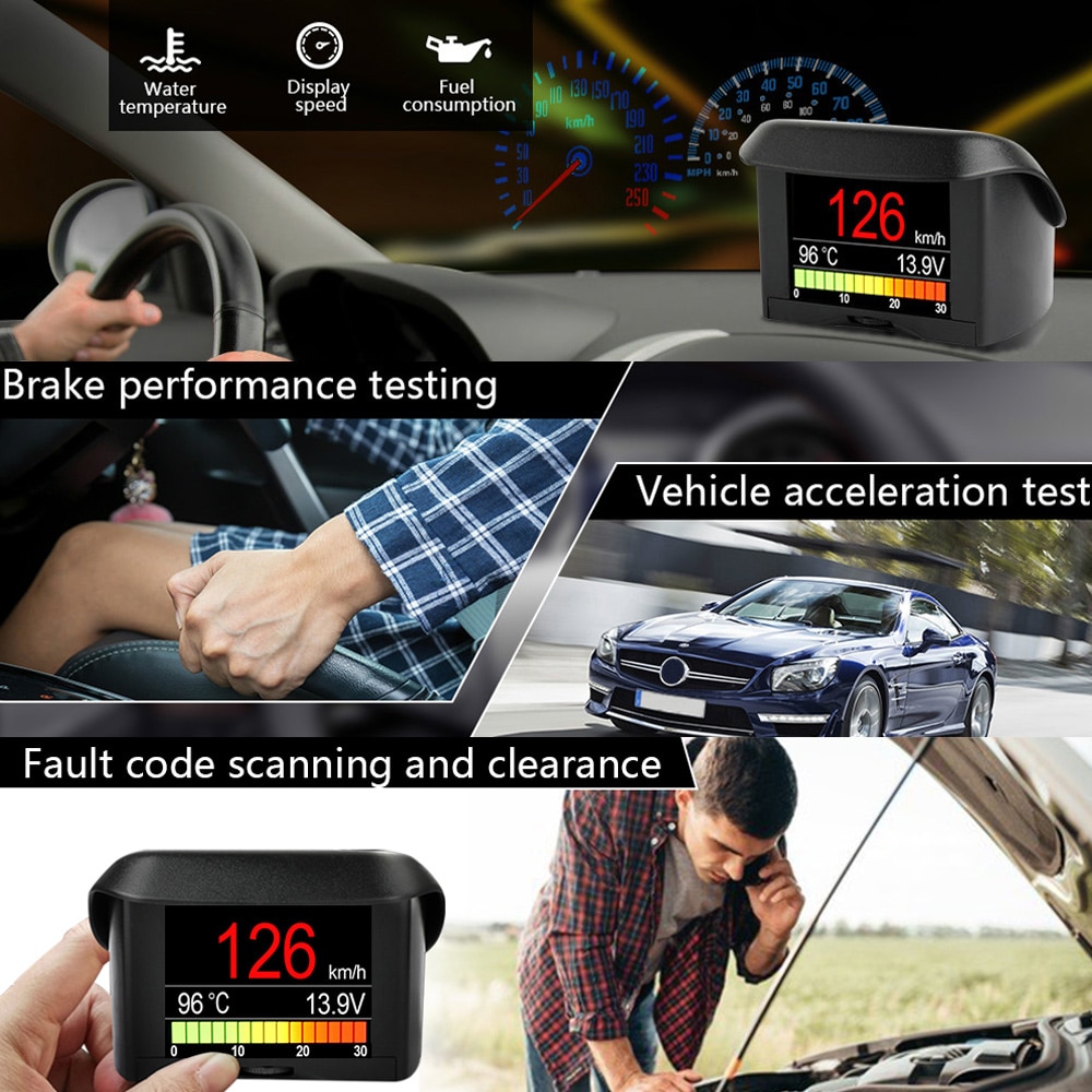 ANCEL A202 Automotive On-board Computer OBD2 Car Digital  Speed Fuel Consumption Temperature Gauge OBD2 Scanner Tools