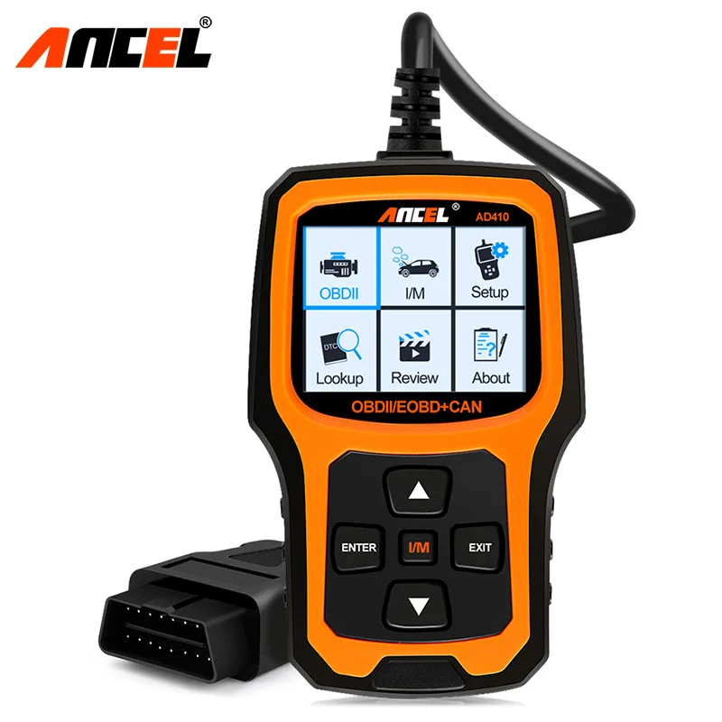 Ancel AD410 OBD2 스캐너 자동차 진단 도구 ODB2 부호 독자는 오류 부호를 다 언어 엔진 OBD 2 스캐너를 삭제합니다