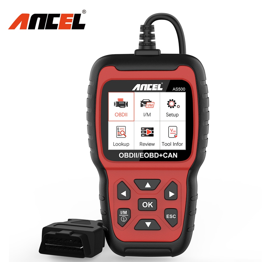 ANCEL AS500 OBD2 Automotive Scanner Professional Code Reader Auto Diagnosis Tool Check Engine Multilingual Multibrand Diagnostic