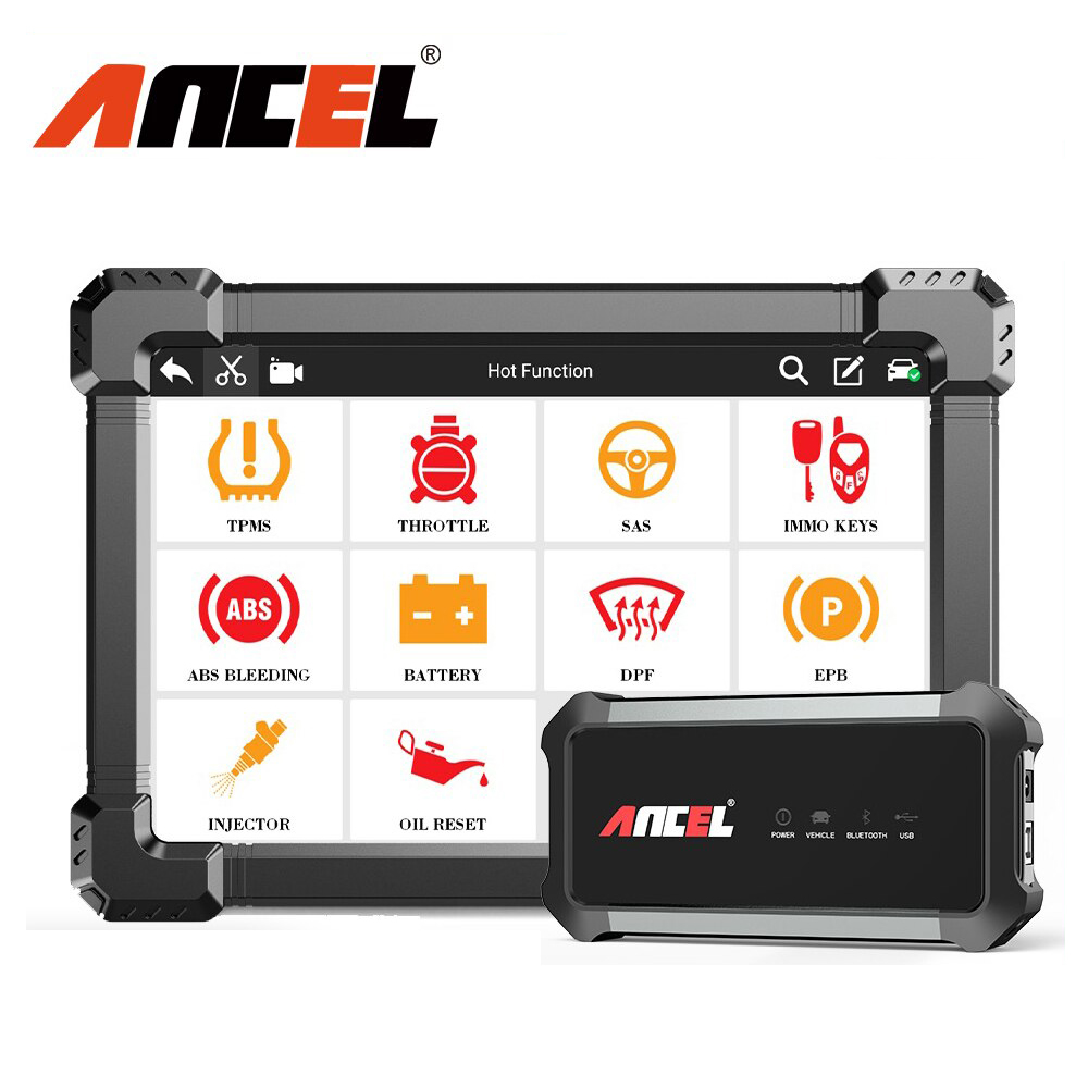 Ancel X7 obd2 escáneres automotrices escáneres OBD profesionales escáneres ABS aceite de todo el sistema EPB DPF restablece la herramienta de diagnóstico de compatibilidad Bluetooth