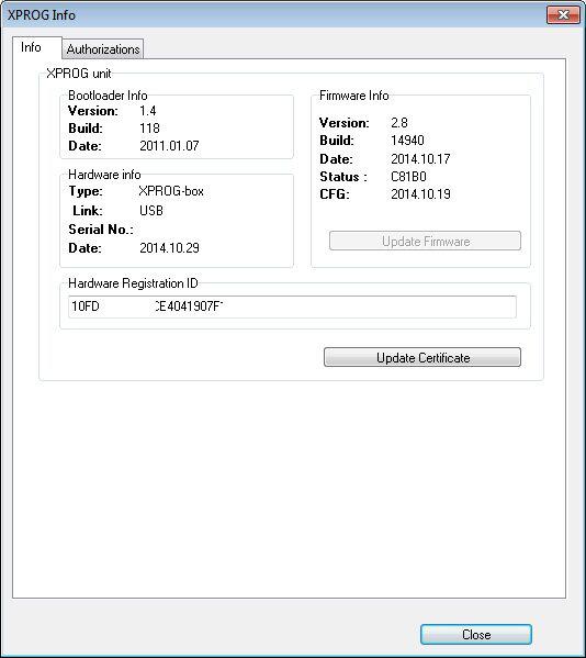 ATMEGA64 Repair Chip Update XPROG-M Programmer from V5.0/V5.3/V5.45/V5.50 to V5.55 Full Authorization (Including CAS4) with Stable Software