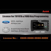 Licencia de programación clave autoek ikey820 para Ford y Toyota (chips G y h) 2018