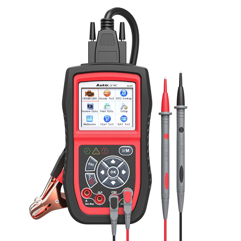 Actualización en línea multilingüe del lector de código OBDII y herramientas de prueba eléctrica de autoel autolink al539b