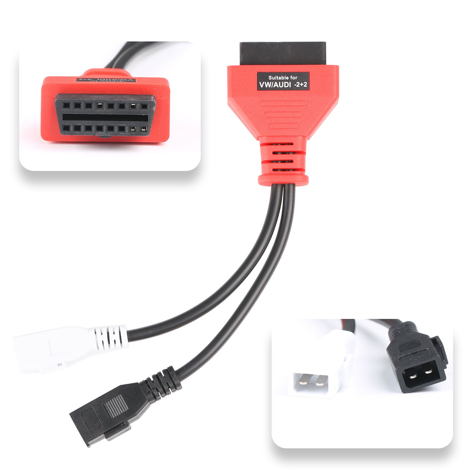 Conjunto completo de cables y conectores OBDII de autopel para ds808 / mk808 / mp808 (solo cables y conectores)