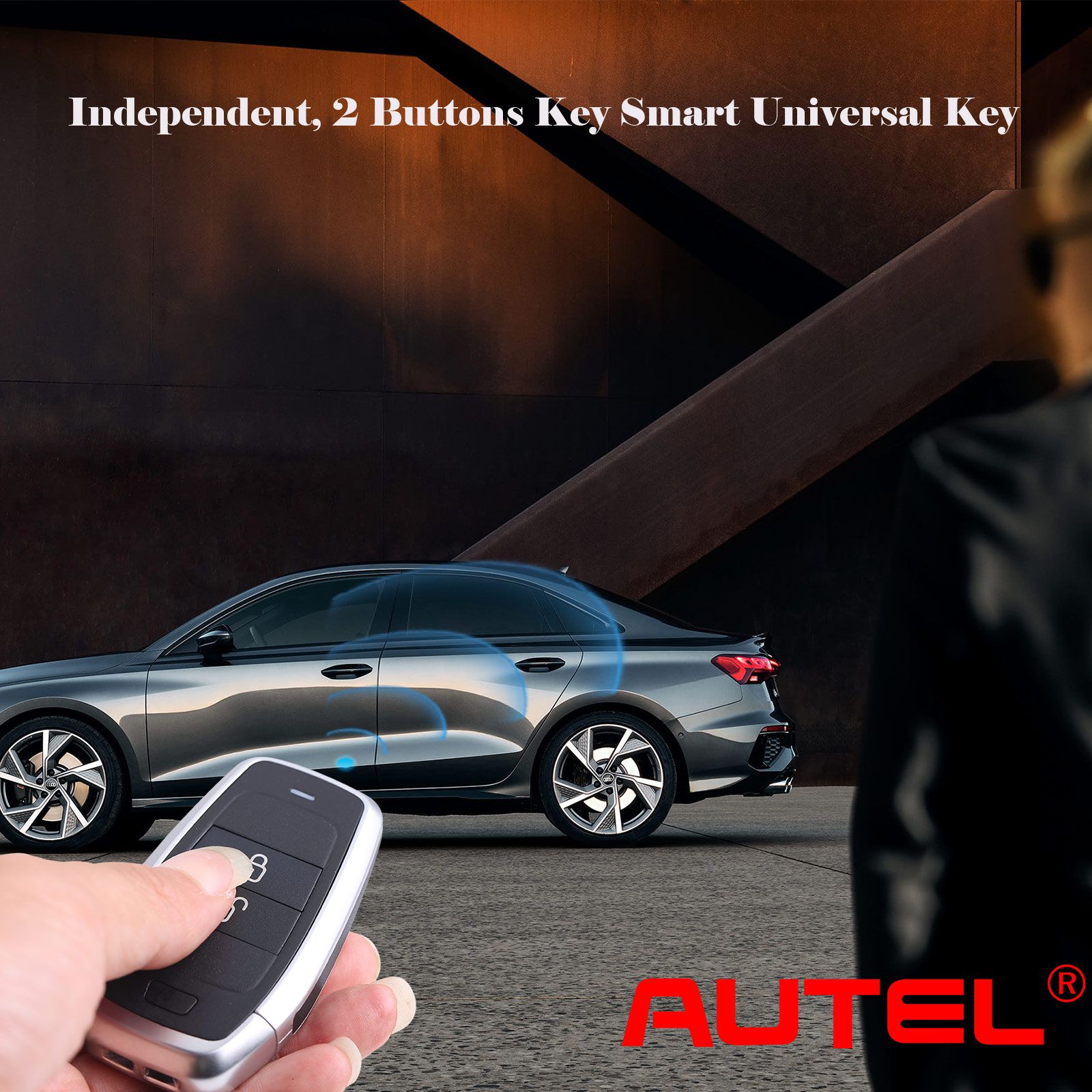 Autel ikeyat002al 2 botón llave inteligente universal independiente 5 piezas / lote