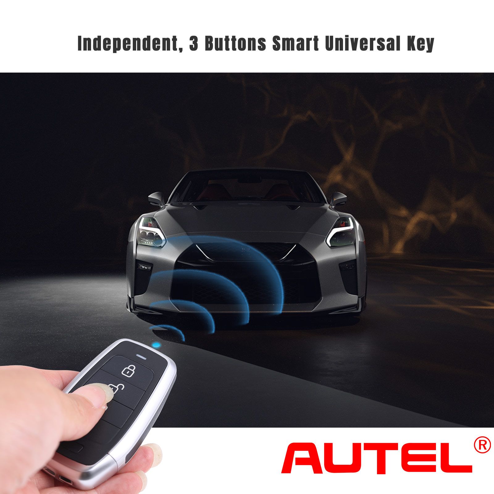 Autel ikeyat003al 3 botones clave inteligente universal independiente 5 piezas / lote