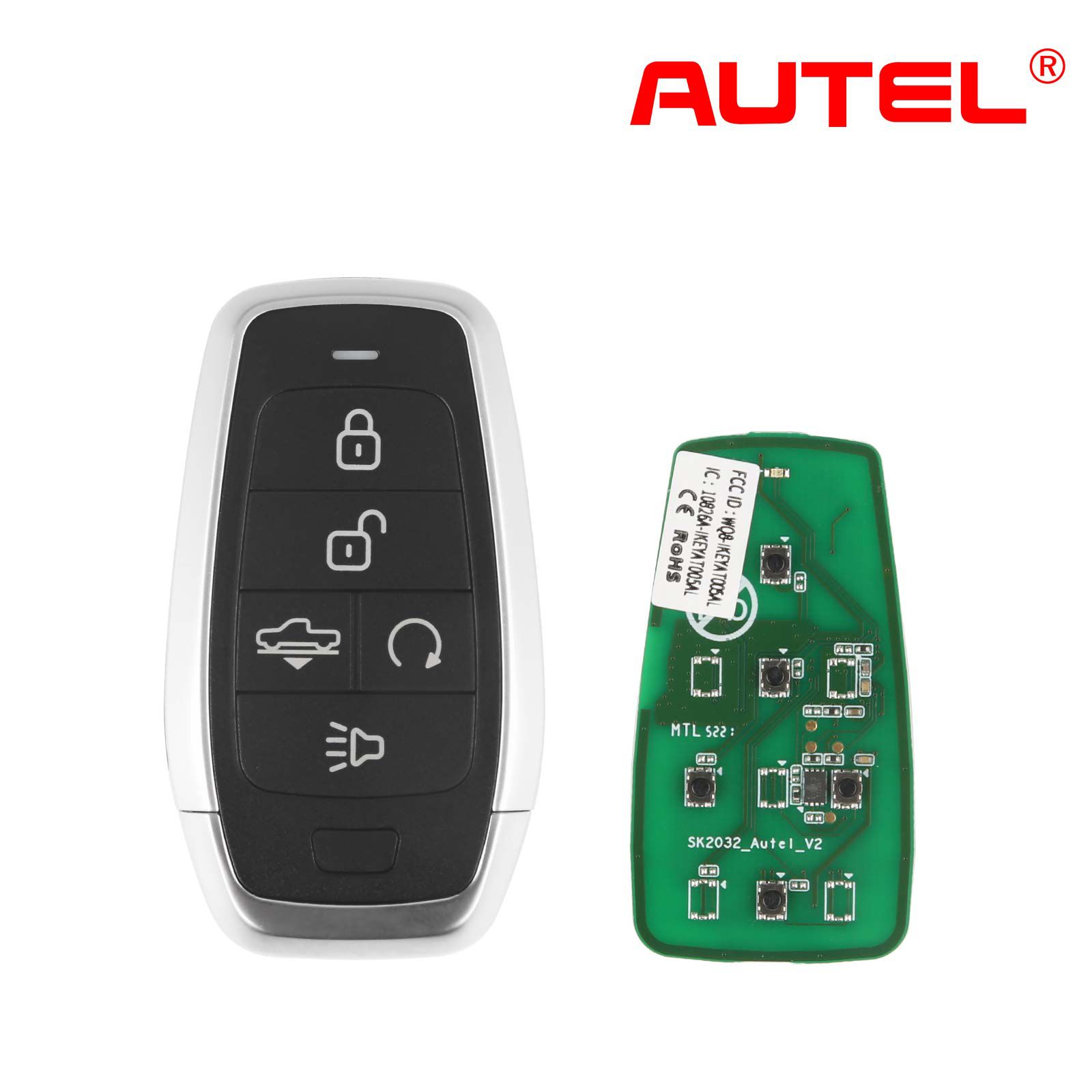 Autel ikeyat005al 5 botones clave inteligente universal independiente 5 piezas / lote