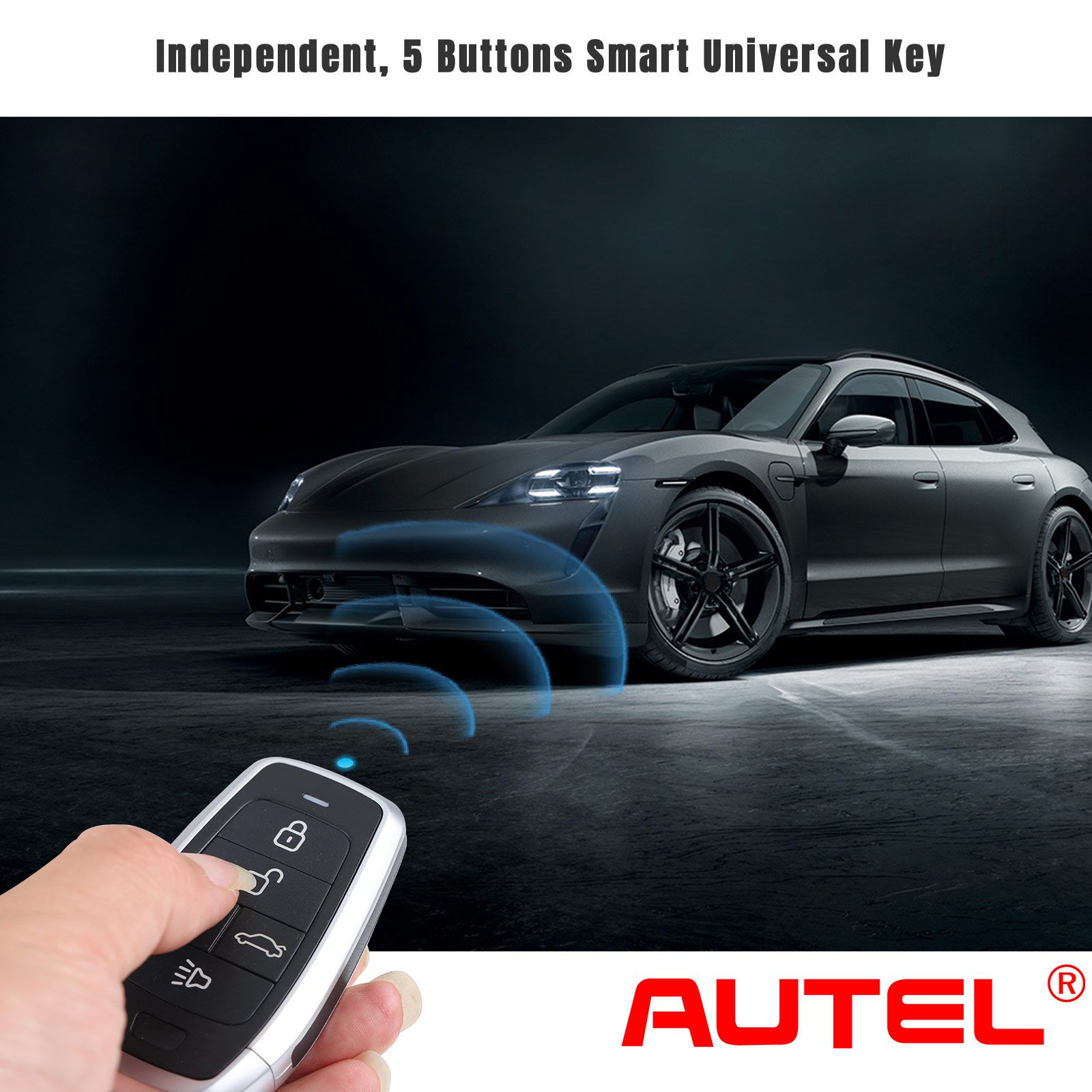 Autel ikeyat005bl 5 botones clave inteligente universal independiente 5 piezas / lote