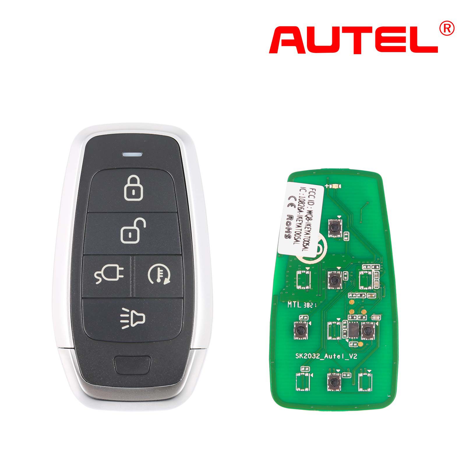 Autel ikeyat005dl 5 botones clave inteligente universal independiente 5 / lote