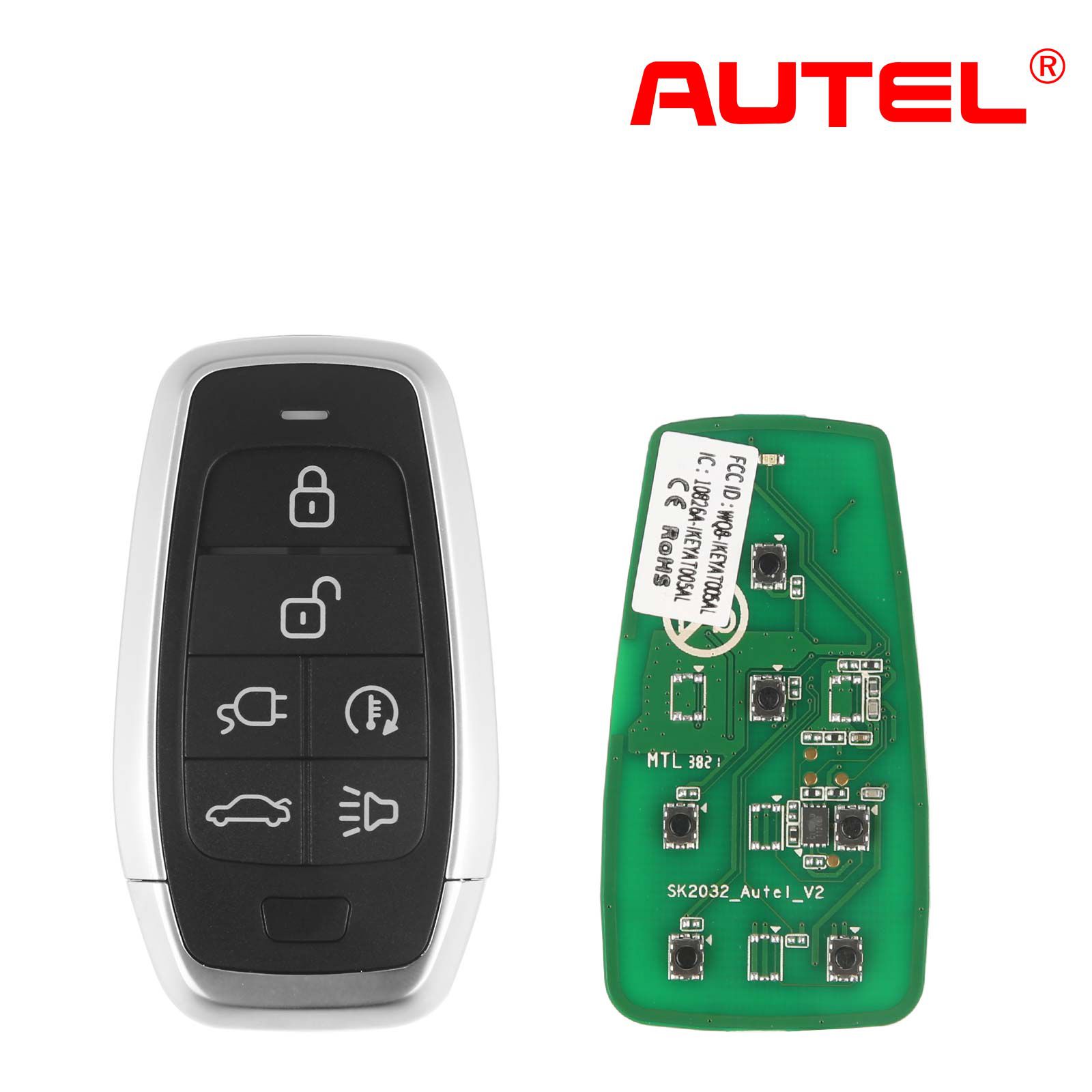 AUTEL IKEYAT006FL 6按钮独立通用智能钥匙5件/批