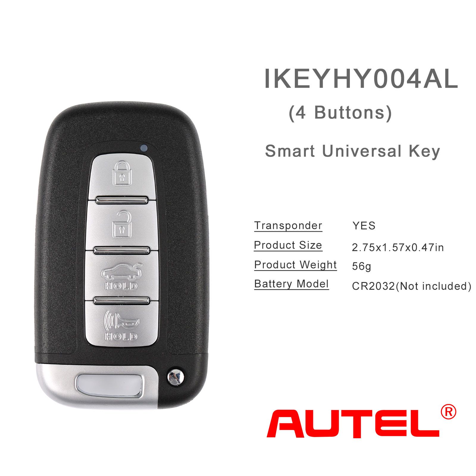Autel ikeyhy004al Hyundai 4 botones llave inteligente universal 5 piezas / lote