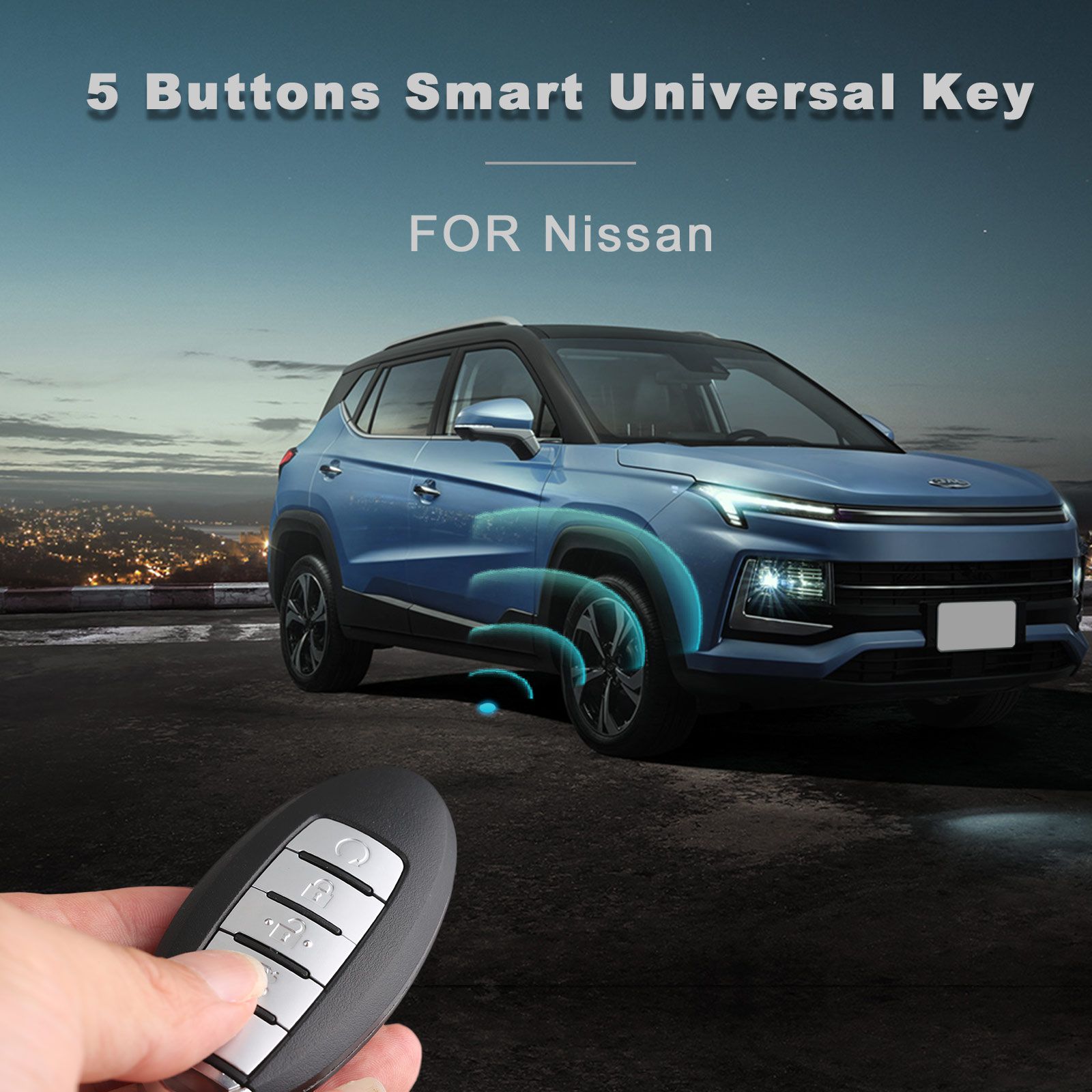 Autel ikeyns005al Nissan 5 botones llave inteligente universal 5 piezas / lote