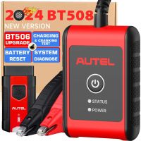 Autel MaxiBAS BT508 Car Battery Tester 6V 12V Load Tester 100-2000 CCA Added AUTOVIN, Electrical Reset, Battery Health Report Update of BT506