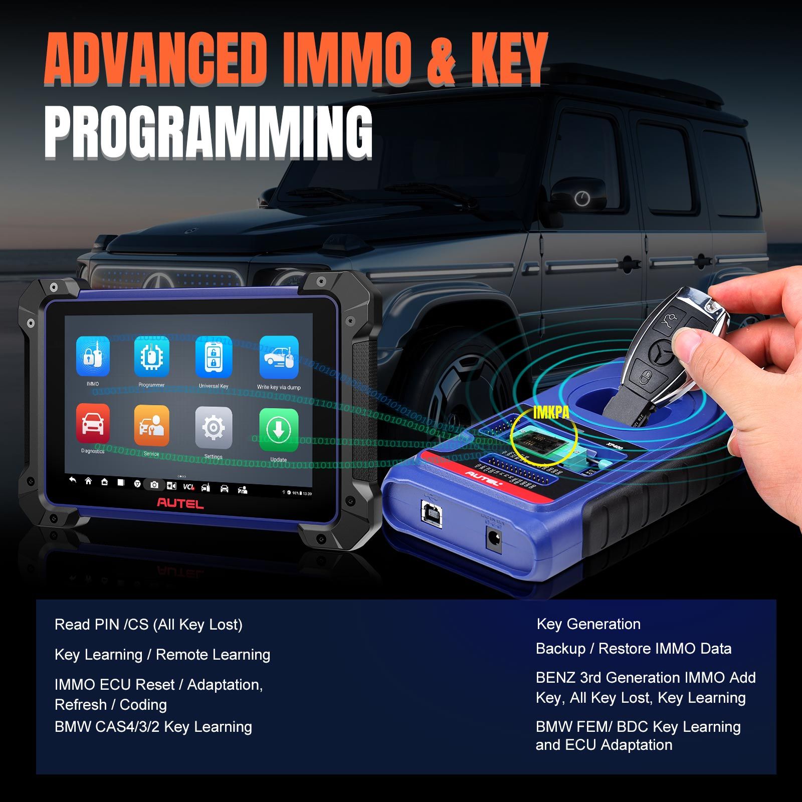 2025 Autel MaxiIM IM608 PRO II (IM608S II/IM608 II) Automotive All-In-One Key Programming Tool Support All Key Lost