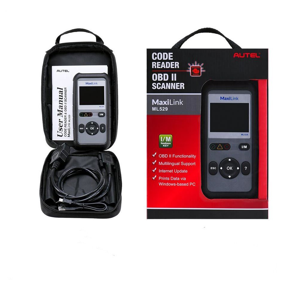 Original Autel Maxilink ML529 OBD2 Scanner with Full OBD2 Functions Upgraded Version of AL519