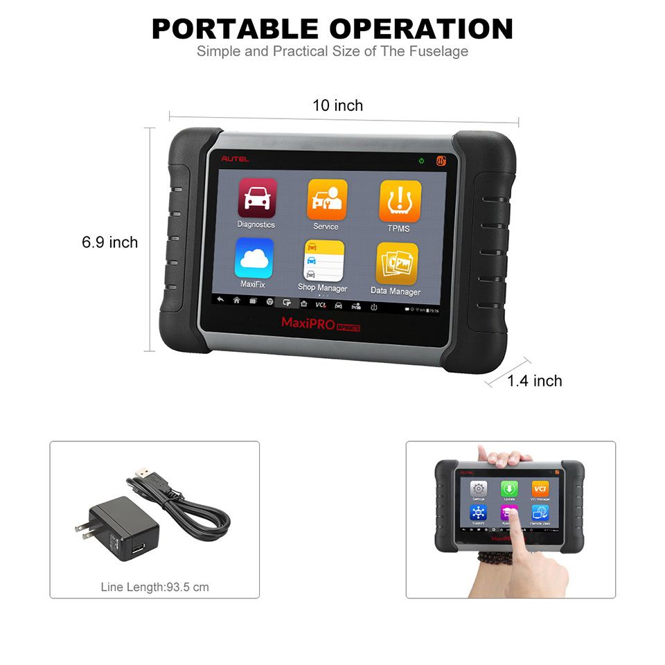 Autel MaxiPRO MP808TS MP808Z-TS MP808S-TS Automotive Diagnostic Scanner with TPMS Service Function and Wireless Bluetooth