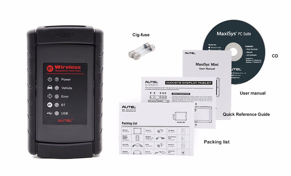 Sistema de análisis de diagnóstico de automóviles autoel maxisys mini ms905