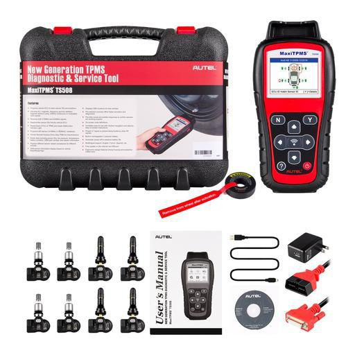 La herramienta de mantenimiento tpms avanzada de autoel ts508k utiliza sensores programables de 315 MHz y 433 MHz para activar el programa de sensores de presión de neumáticos ECU