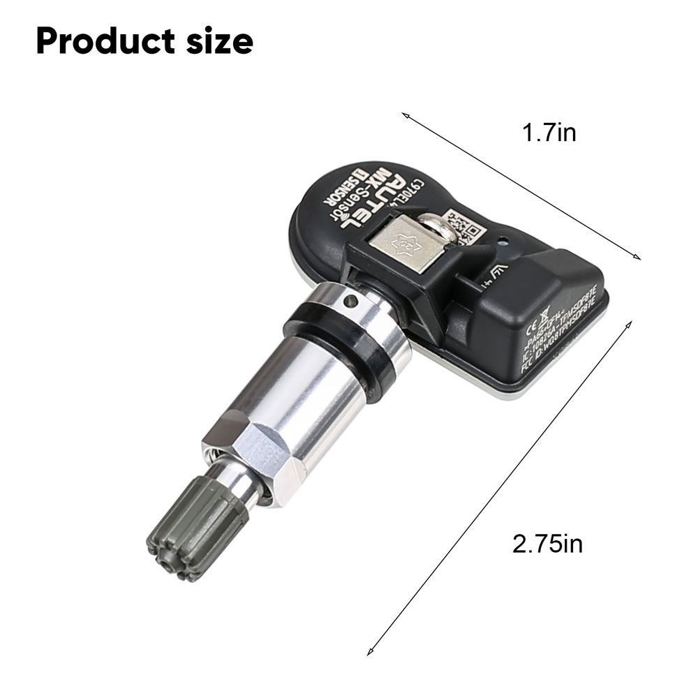 Cuatro sensores autoel MX - 315 MHz + 433 MHz 2 en 1 sensor tpms programable universal Metal / caucho