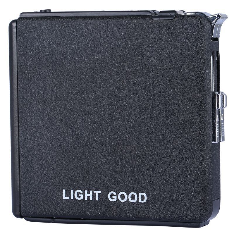 Cigarette Case Automatic Lighter Ejection Butane Windproof Metal Box Holder Home Outdoor Smoking Cigarettes case No Fuel NO Gas