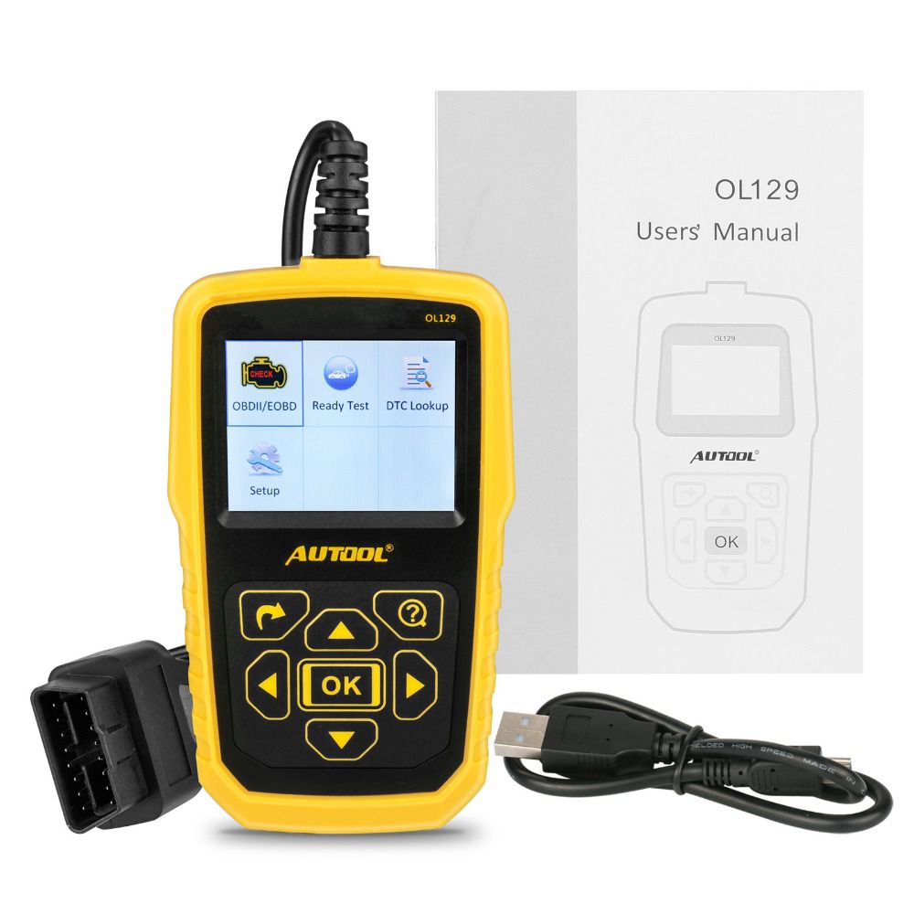 Monitor de batería autool129 y lector de código OBD / eobd ol129 herramienta automática de diagnóstico del motor