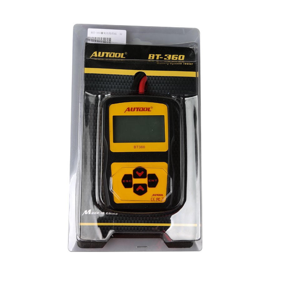 AUTOOL BT360 12V Car Battery Tester Digital Automotive Diagnostic Battery Tester Analyzer Vehicle Cranking Charging Scanner Tool