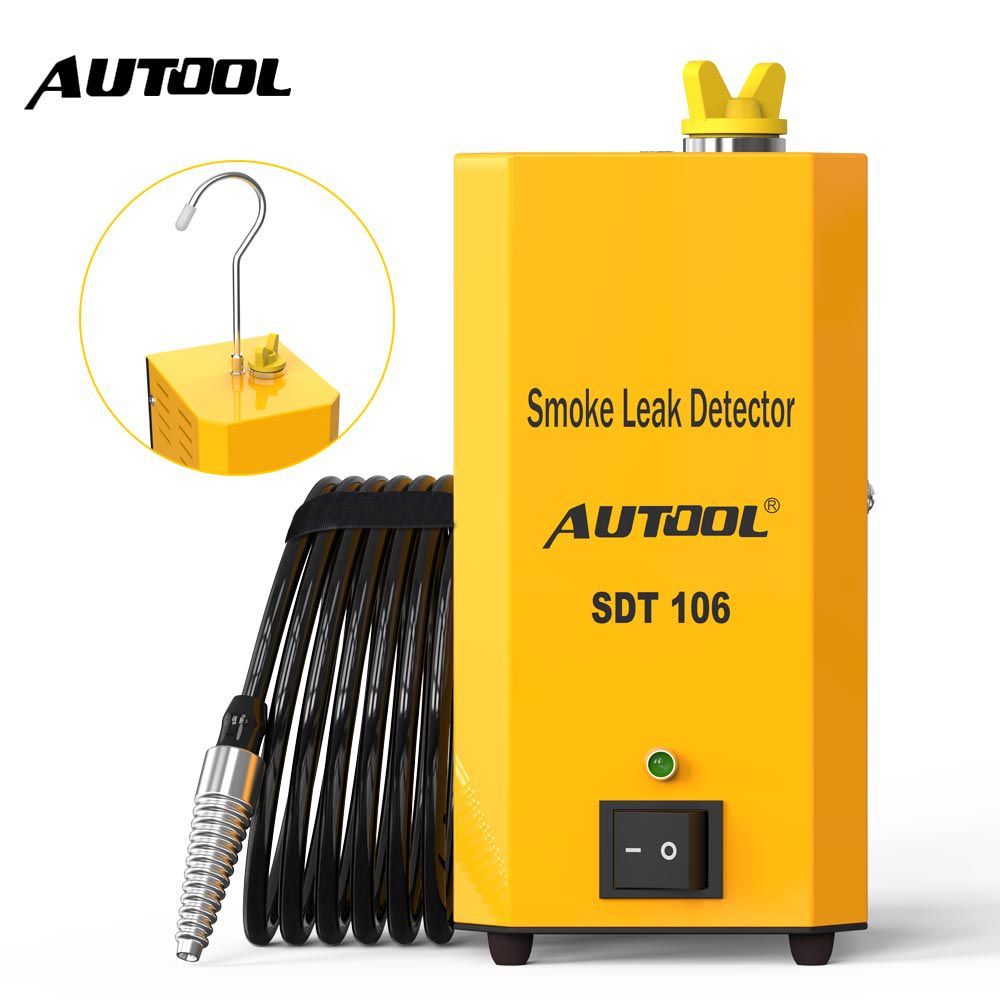 Autool SDT - 106 motocicleta / automóvil / todoterreno / detector de fugas de humo de camión detector de fugas de diagnóstico del sistema de tuberías